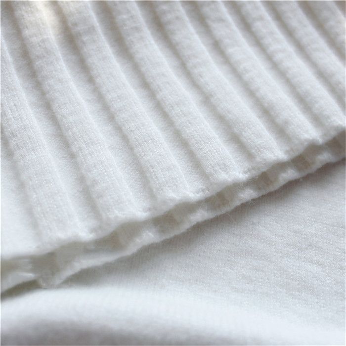 Pull en tricot surdimensionné pour femme, col haut, manches longues, décontracté, coupe ample, fil doux, chaud, hiver, noir et blanc_voghion.com