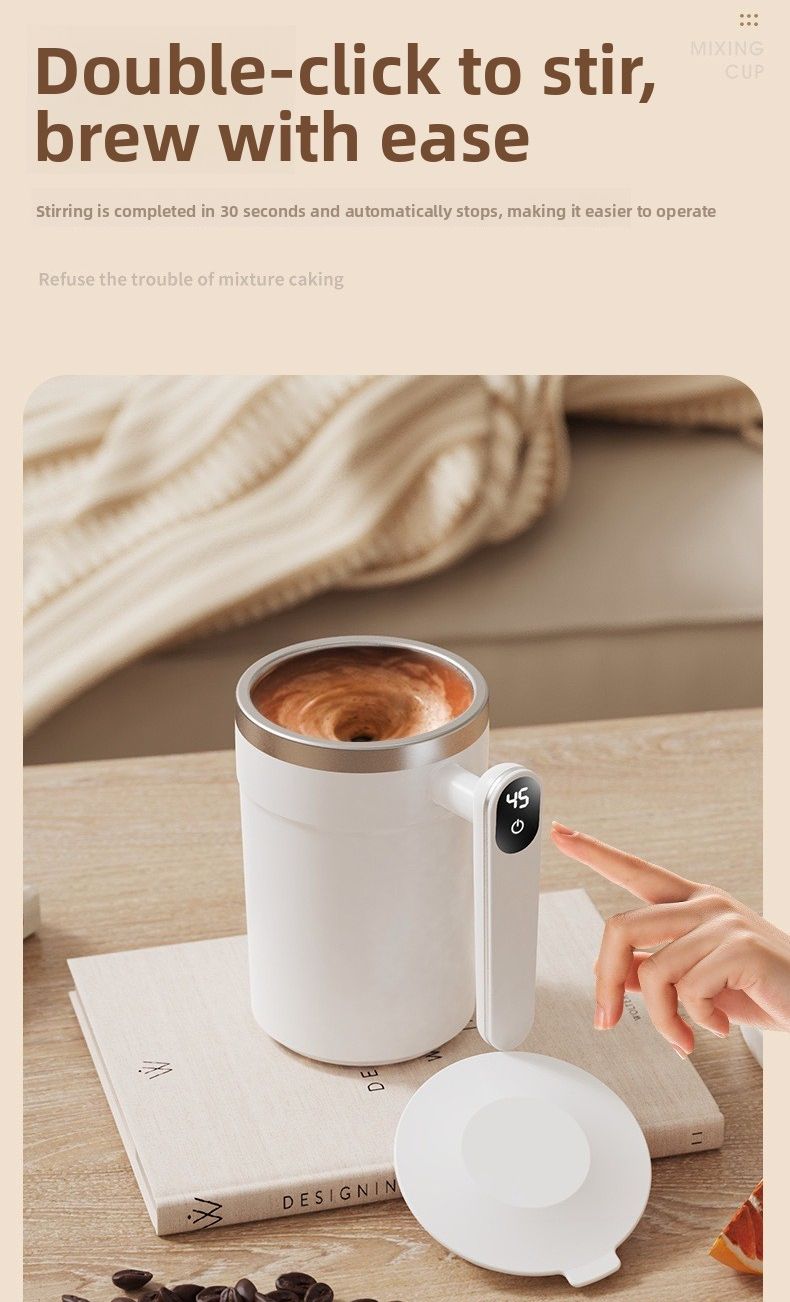 New Model Automatic Stirring With Insulation, Intelligent Temperature Measurement, Magnetic Electric Portable Coffee_voghion.com