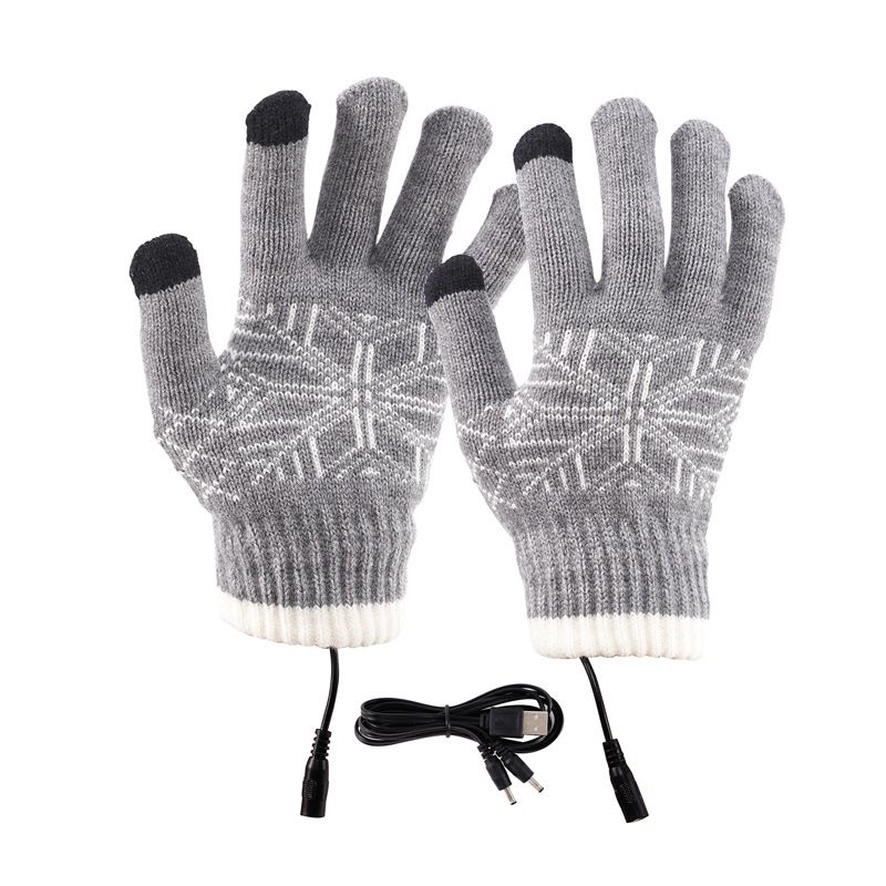 Guanti riscaldanti elettrici USB con dita divise, touch screen, caldi, per ciclismo all'aperto e ufficio_voghion.com