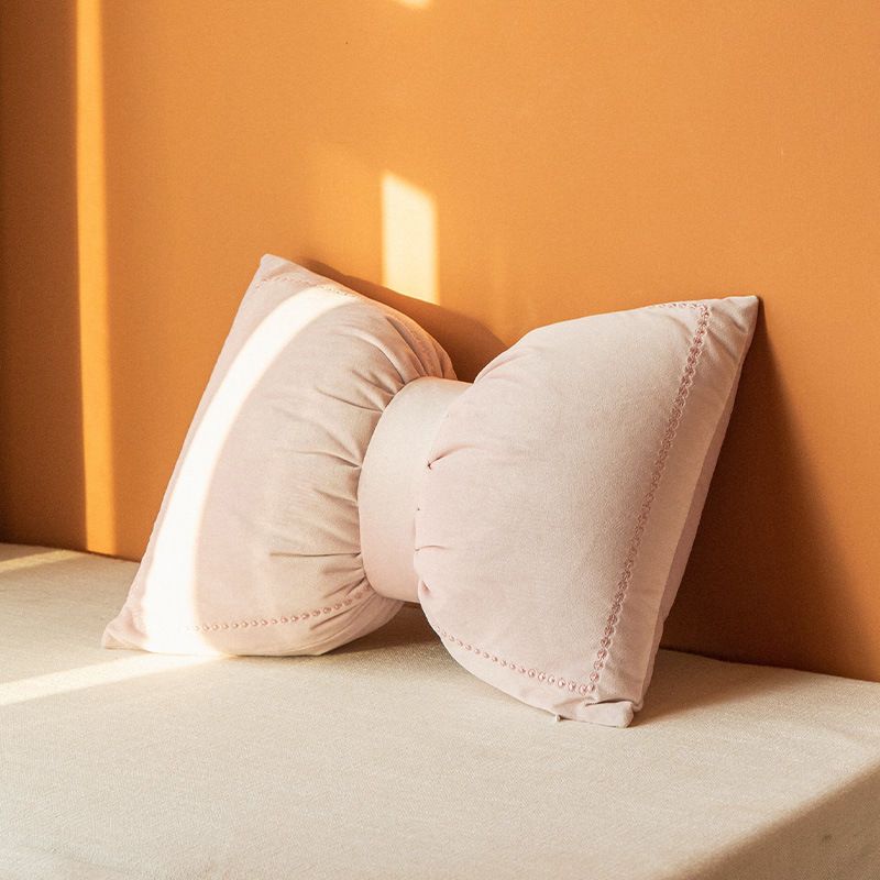 Bel İçin İşlemeli Kadife Fiyonk Yastık, Tavandan Tabana Pencere Başlığı Yastıkları İçin Uygundur._voghion.com