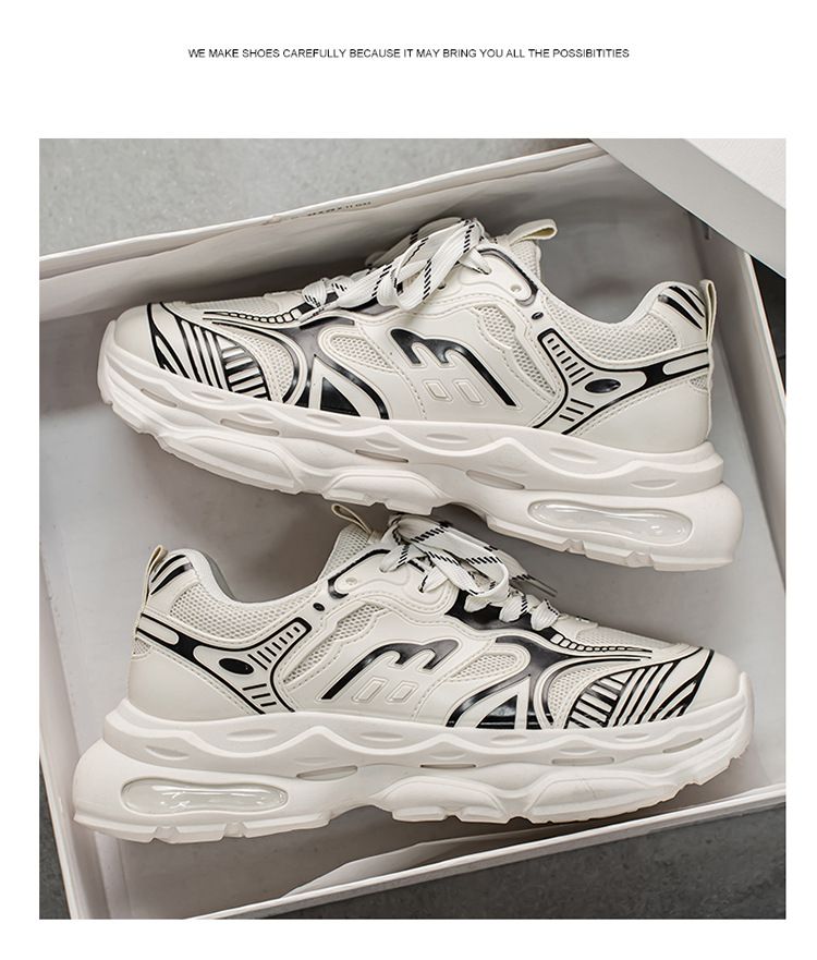 2025 Frühjahr Neue Atmungsaktive Mesh-Sneakers Für Herren Trendy Vielseitige Casual Dad-Schuhe Mit Dicken Sohlen_voghion.com