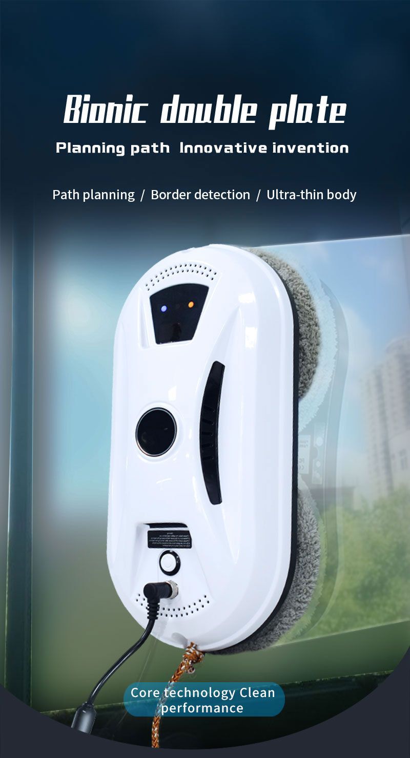 Ultra Dünner Roboter Staubsauger Fenster Reinigung Sauberes Glas Elektrischer Fenster Putzer Verdunkelung Schutz_voghion.com
