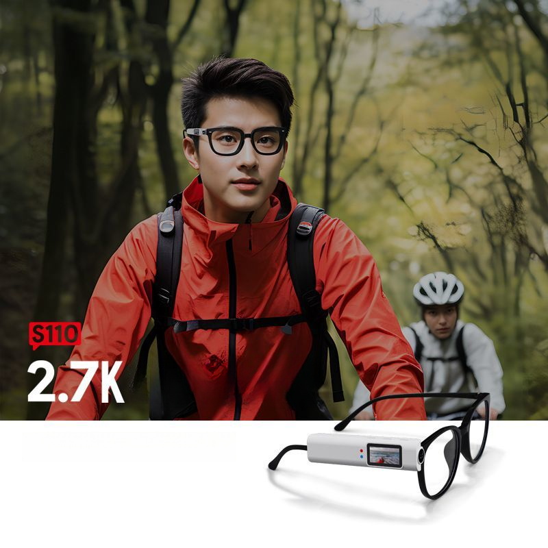 Cámara de video Shetu S110 con gafas para pesca, ciclismo y deportes al aire libre._voghion.com