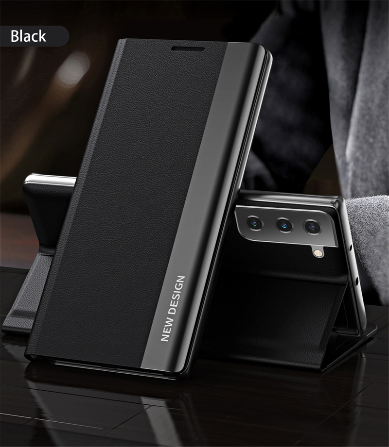 Flip Case For Samsung Galaxy S7 Edge S8 S9 Plus S10 S20 FE S21+ S22 S23 Note 8 9 10 20 Ultra Holder Wallet Stand Cover Phone Bag_voghion.com