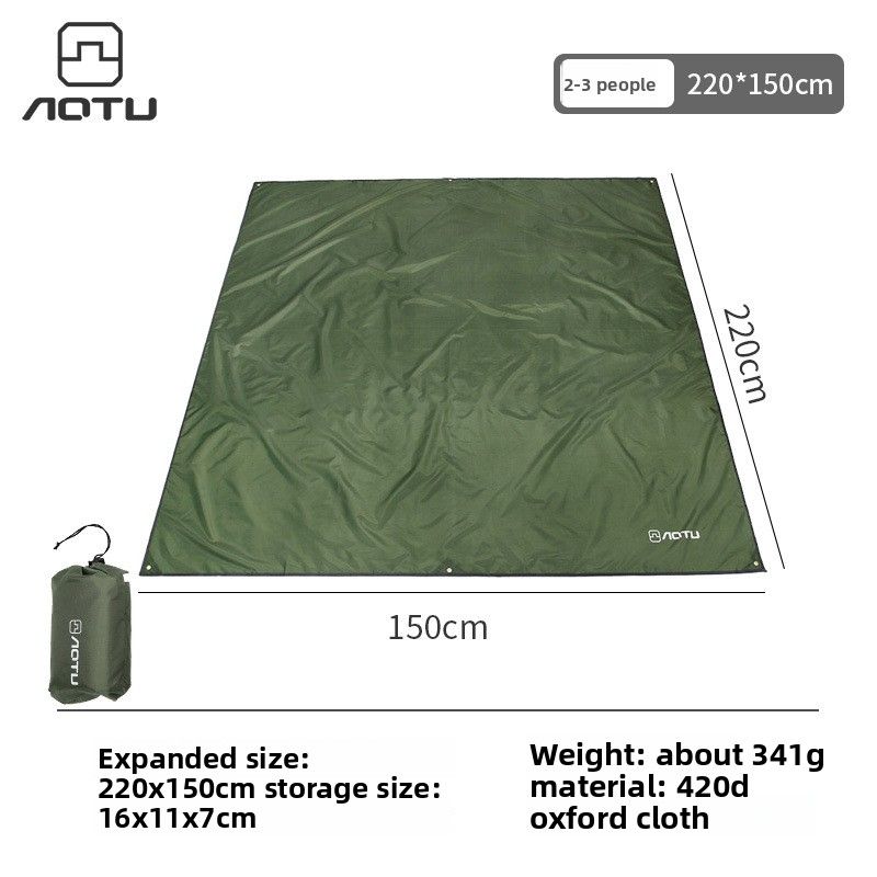 Picknick Multifunctionele Grond Oxford Doek Camping Strand Buiten Eetmat Zonnescherm Luifel AT6220_voghion.com
