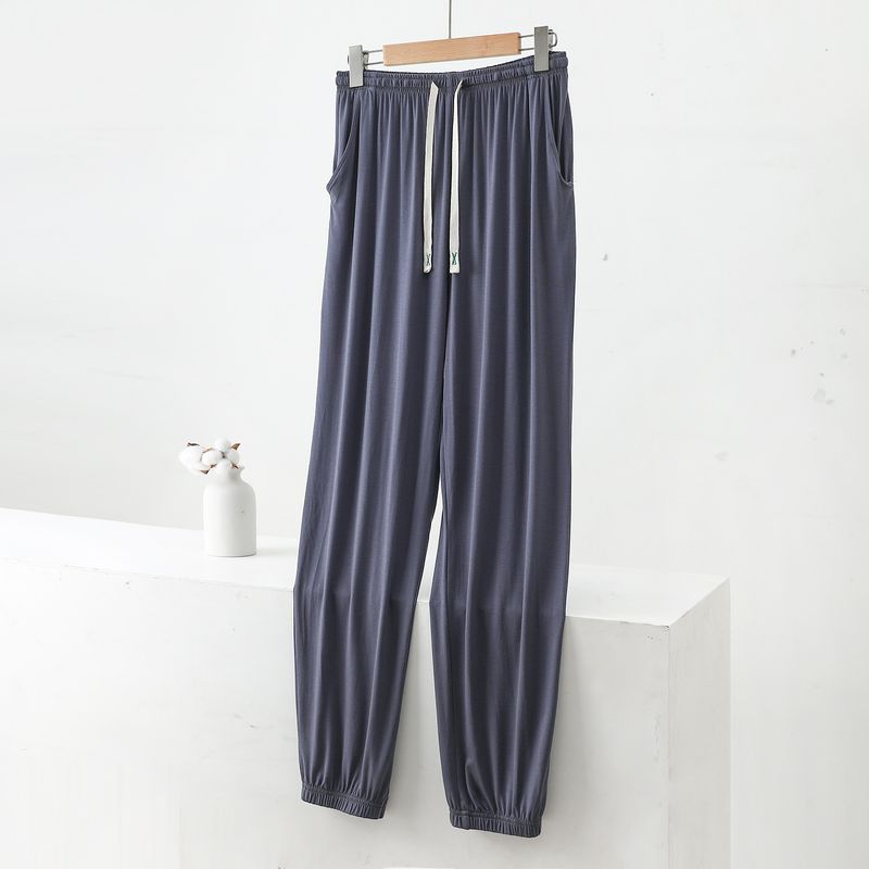 Herrenbekleidung Sommer Herren Modal Herren Eisseide dünne Hose Sommer große Größe Home Hose Anti-Mücken-Hose Klimaanlage Pyjama_voghion.com