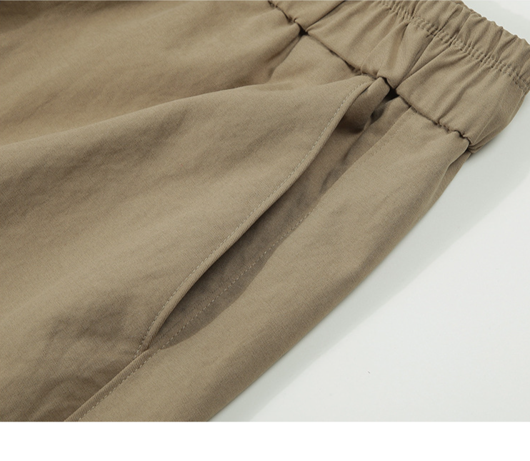 Herrenbekleidung gewaschene Drapierung Bergsteigen Outdoor Fallschirmjägerhose Kordelzug Bein Freizeithose_voghion.com