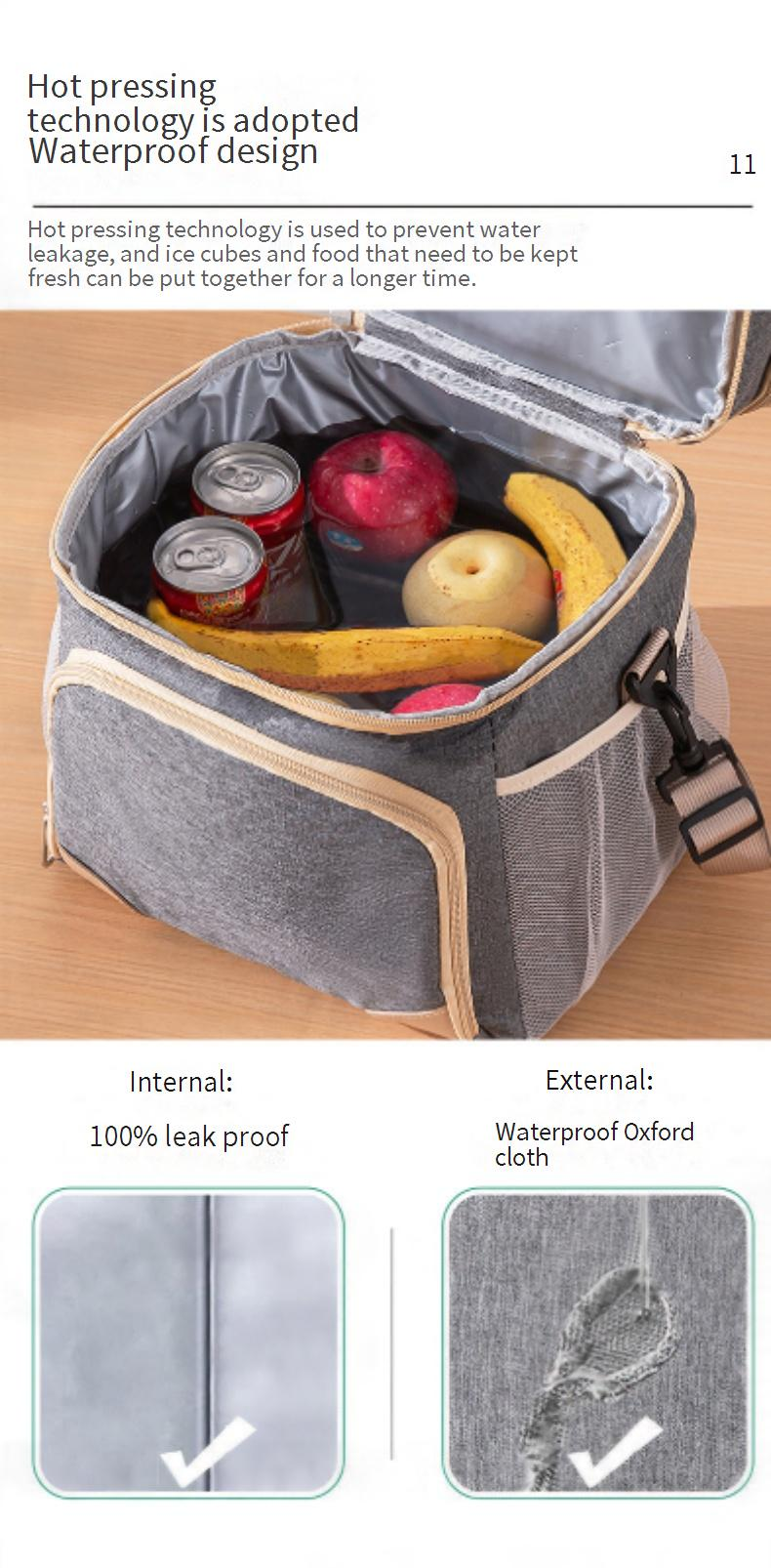 Borse funzionali Nuovo tessuto Oxford impermeabile Grande capacità Borsa a doppio strato Borsa da picnic all'aperto Borsa per il ghiaccio portatile Borsa per il pranzo_voghion.com