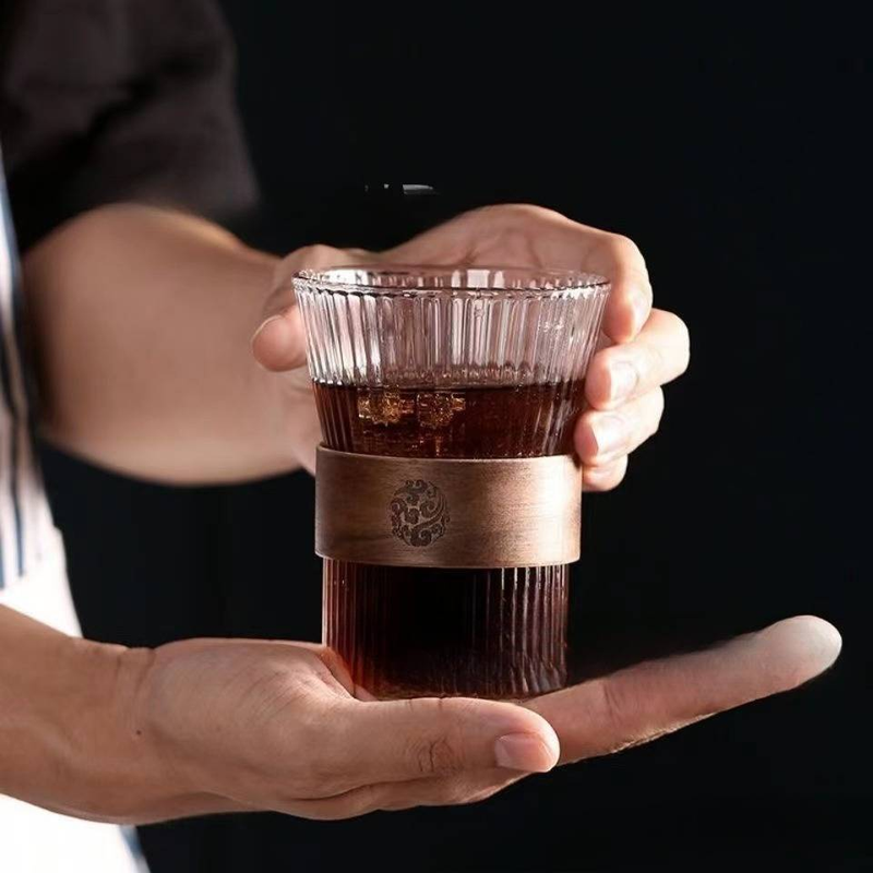 Tazza da caffè per la colazione di Pasqua Tazza da succo denso Tazza da tè per la casa Tazza semplice in vetro di bambù_voghion.com
