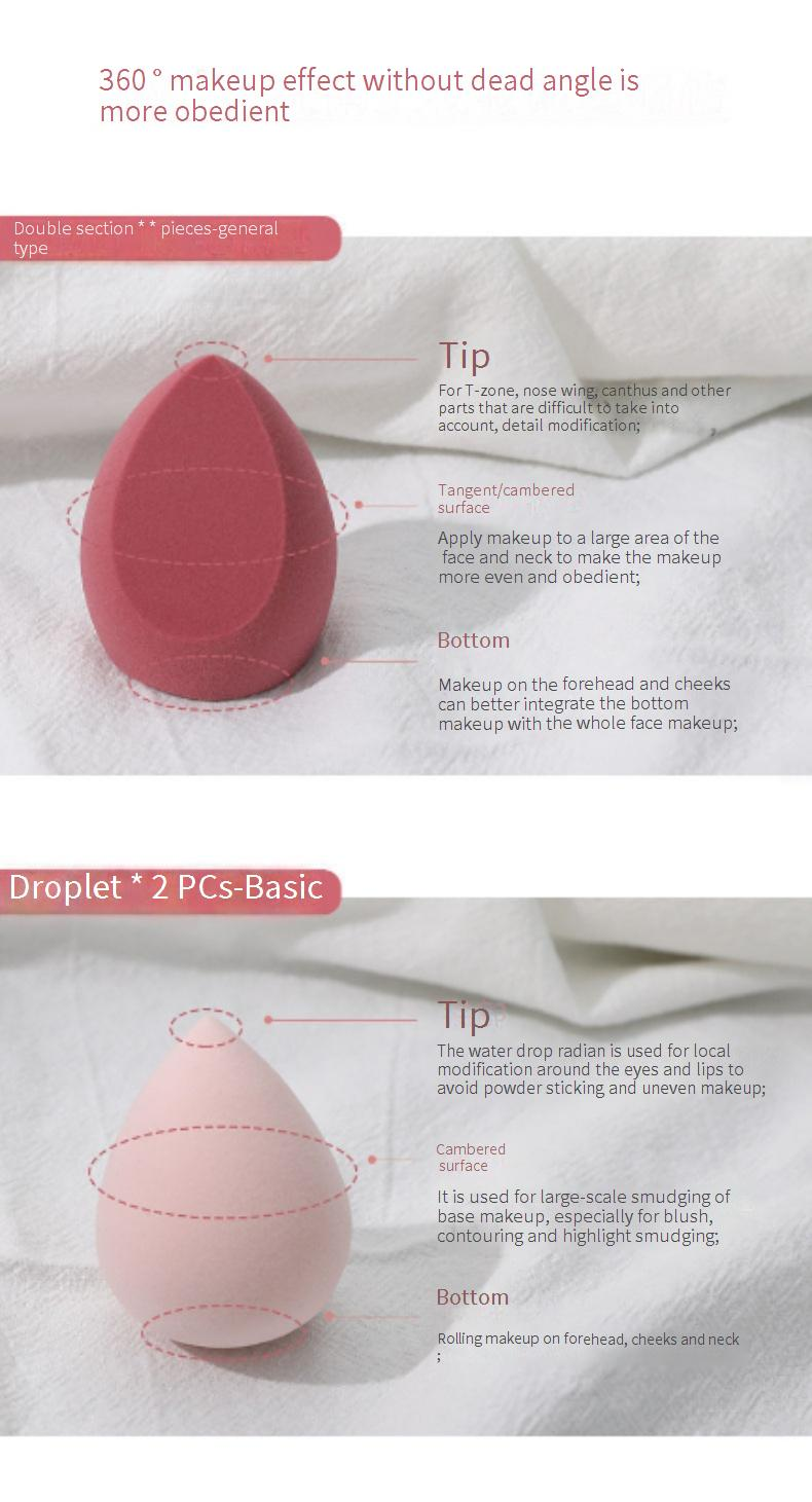 Cotton Pads 7 Pack Beauty Eggs Do Not Absorb Powder, Super Soft, Dry And Wet Dual Use Internet Celebrity Makeup Eggs, Mini Sponge Makeup Puff_voghion.com
