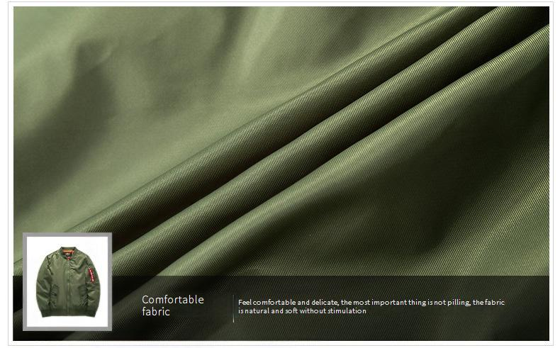 Chaqueta bomber MA-1 para hombre, talla grande y alta: abrigo de invierno impermeable y cortavientos con cuello alto, corte holgado para uso informal y al aire libre._voghion.com