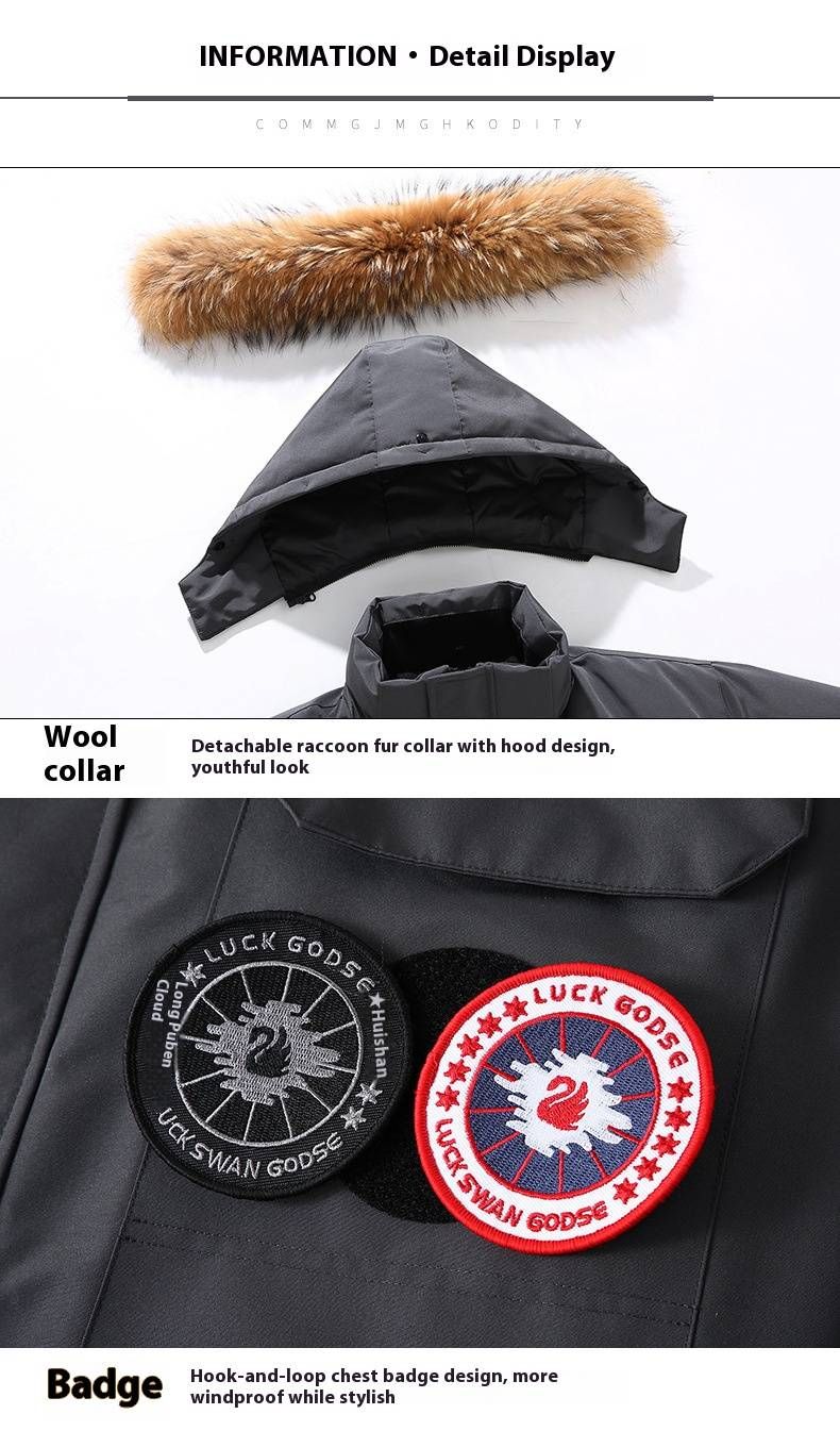 Unisex Heavy-Duty Parka Jacket With 700 Fill Power Duck Down For Extreme Cold Weather (-30°C To -15°C) – Windproof, Breathable, Multi-Pocket Design_voghion.com