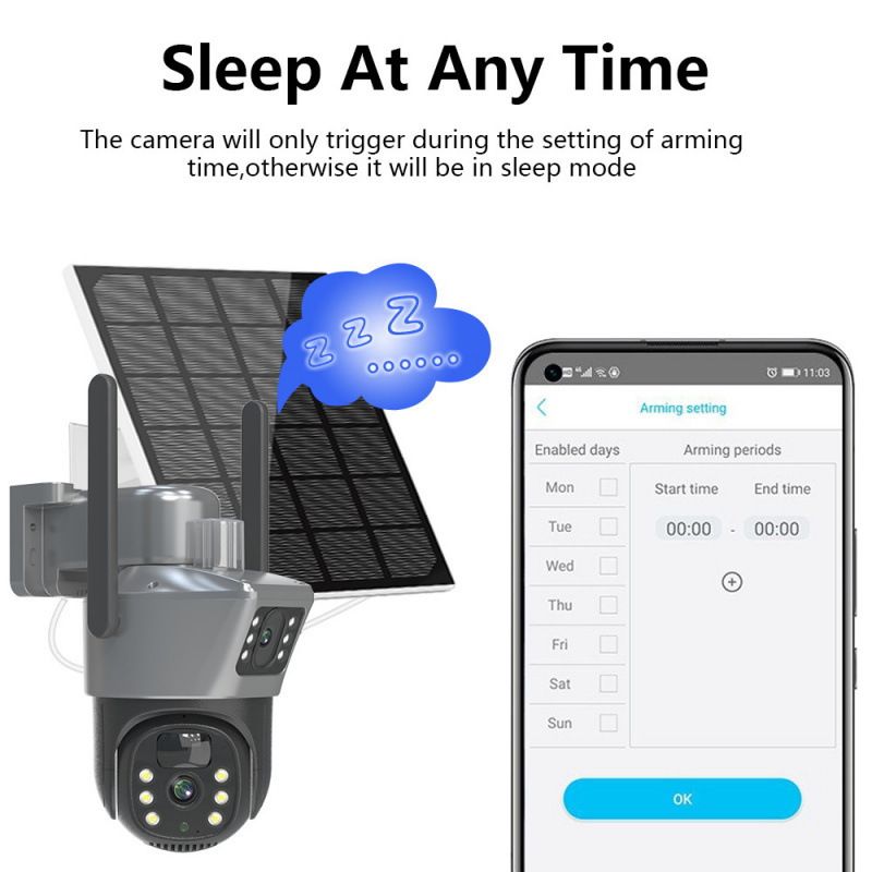 Q17 Dual Screen Camera HD Night Vision Outdoor 360 Panoramic Wireless Wifi Remote Intelligent Surveillance Camera_voghion.com