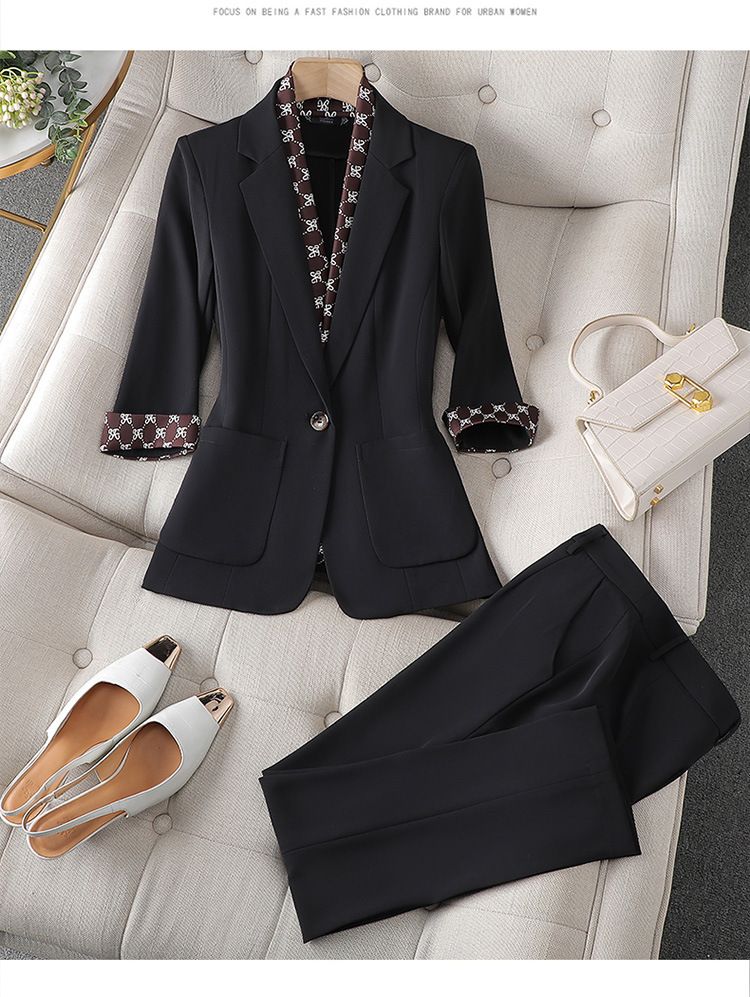 Abbigliamento da donna in primavera e in estate, temperamento alla moda, vestibilità slim, abiti professionali e casual, abbigliamento da lavoro di alta qualità per le donne_voghion.com