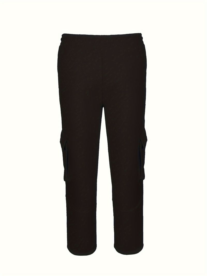 Men's Clothing Men's Workwear Sweatpants New Autumn And Winter Loose Straight Casual Cuffs Sports Wide Leg Pants_voghion.com