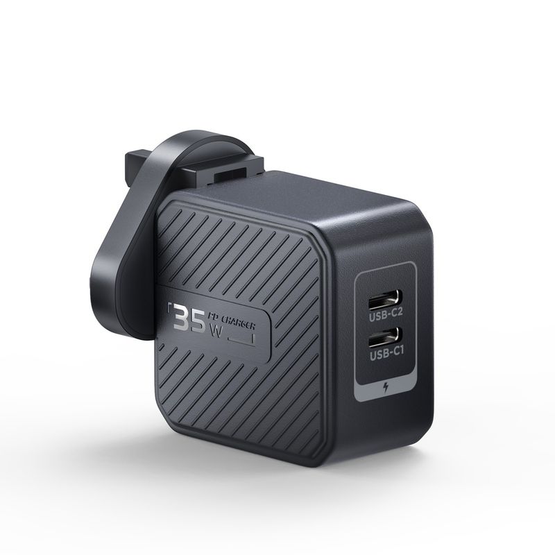 Chargeur rapide USB-C 35 W avec adaptateur secteur et câble pour iPhone 16/15 (Royaume-Uni)_voghion.com