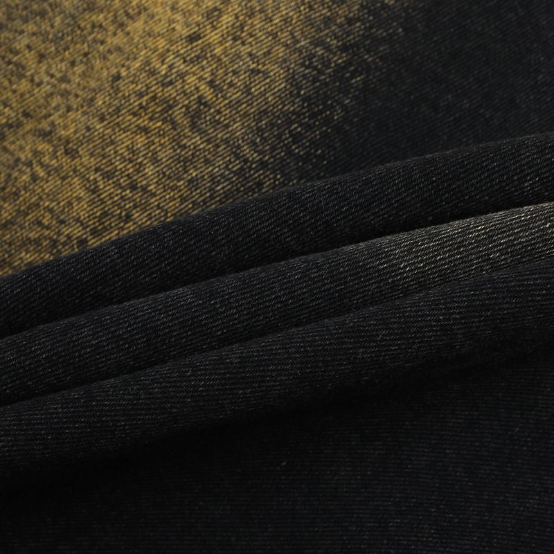 Herrenbekleidung Washed Old Denim Kurzarmjacke Weite Beinhose Anzug Herren Loose Summer Ins Denim Anzug_voghion.com