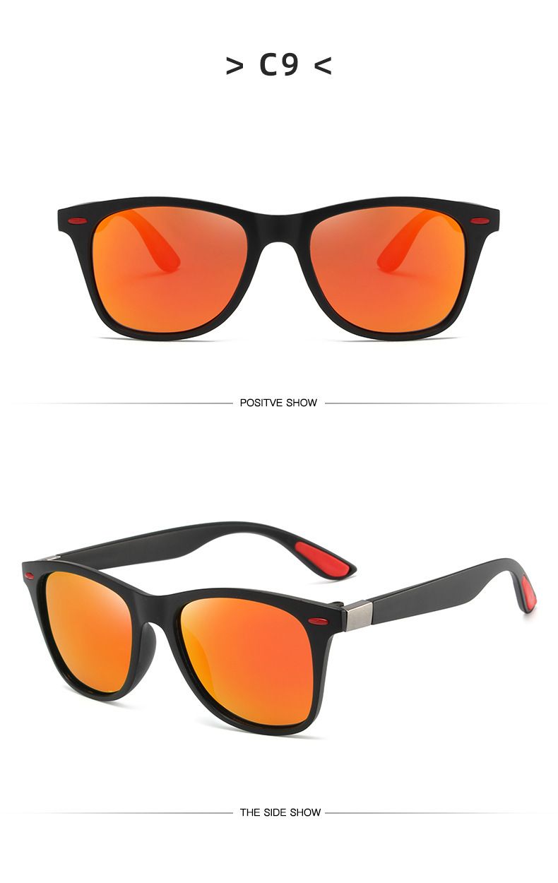 Lunettes de soleil polarisées à la mode de style coréen pour hommes P2 boîte carrée Mitin lunettes de soleil de conduite lunettes de conduite résistantes aux UV et au soleil_voghion.com