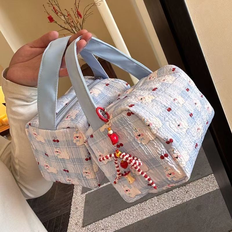 Herbst/Winter Neue Aufbewahrungstasche Große Kapazität Tragbare Kulturtasche Reise Make-Up Handtasche_voghion.com