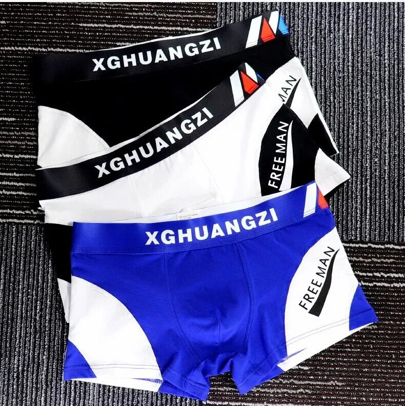 New2024 high-end tre delar i förpackning Platta vinkelbyxor för män, bekväma och andas trendiga ungdomsshorts i bomull, personlig sport_voghion.com