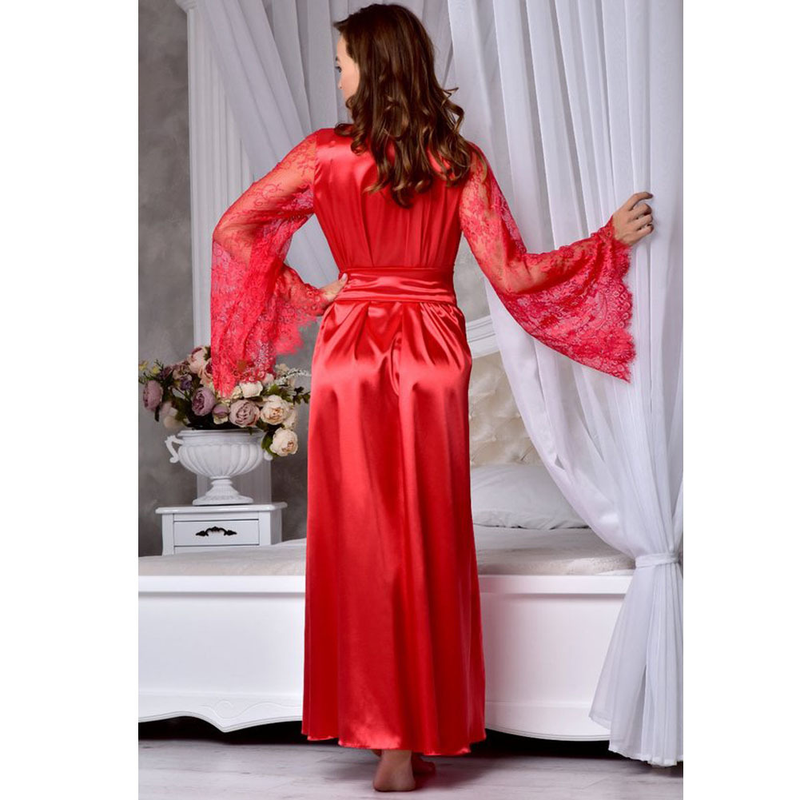 Sexy Dessous-Nachthemd für Damen – weiche Nachtwäsche aus Seidenimitat für Übergrößen, bequem und atmungsaktiv, mehrere Farben und Größen (S-5XL)_voghion.com