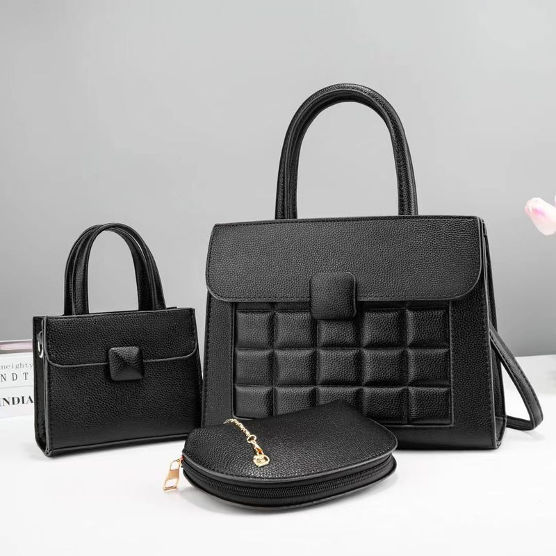 Women's Bags autumn and winter new commuter large capacity tote bag Korean version shoulder bag three piece messenger bag versatile handbag_voghion.com