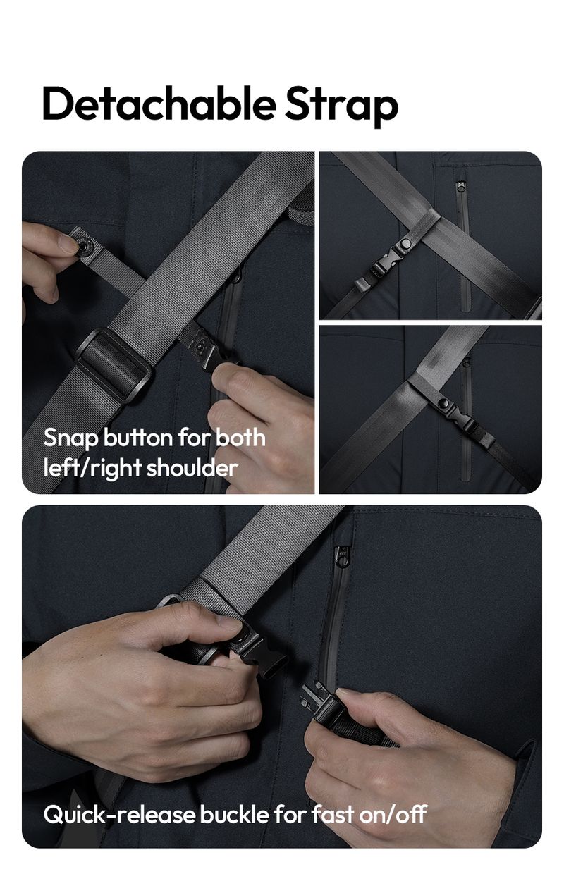 ulanzi TE88 Shoulder Crossbody Bag For Camera Tripod Tablet 3-Point Carry System 15L Capacity With Dividers_voghion.com