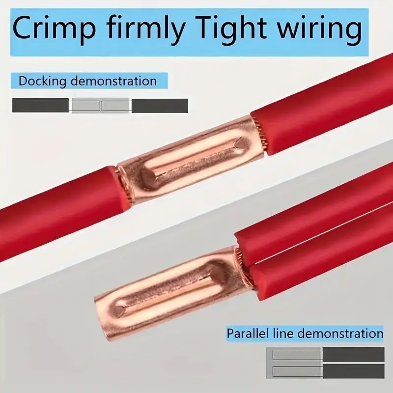 5-16 250pcs Kit GT Connecting Pipe Wire Joint Small Copper Tube Terminal Cable Lug Ferrule Hand Crimping Tool_voghion.com