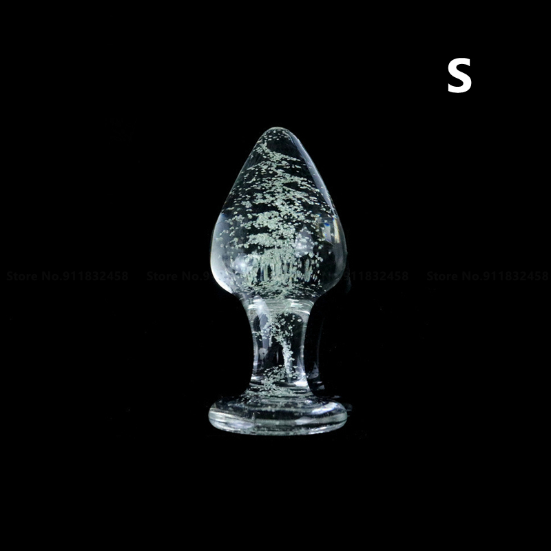 Analspielzeug aus Glas für Frauen und Männer, leuchtender Buttplug aus Glas, kleines Analsexspielzeug, Prostatamassage, Buttplug, Plug für Erwachsene_voghion.com