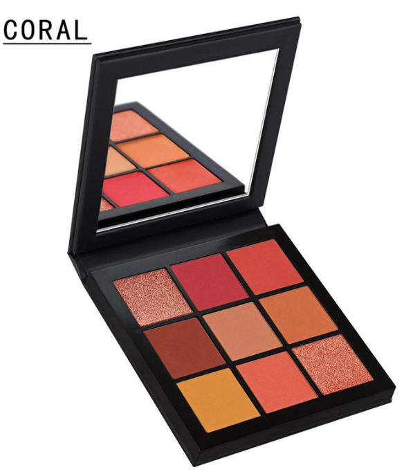 Nowy 9-kolorowy cień do powiek Perłowy cień do powiek Smoky Eye, dziewięciokolorowy diamentowy pojemnik na cienie do powiek_voghion.com