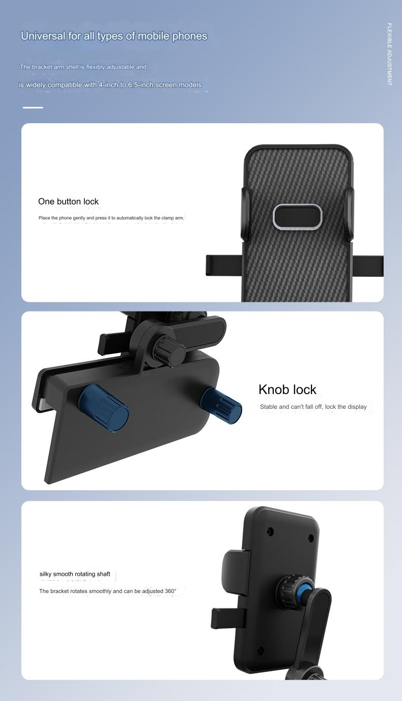 Nouveau support de téléphone pour écran de voiture à énergie solaire, support de téléphone pour écran d'ordinateur, support de téléphone pour écran de voiture_voghion.com