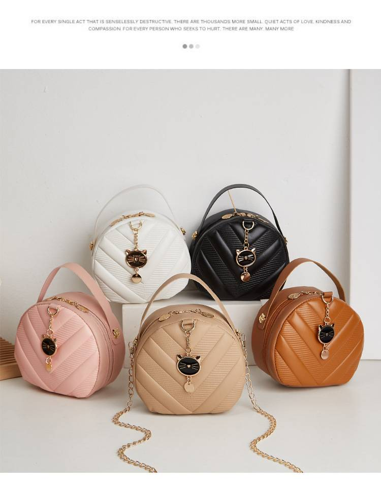 Női Vintage Virágos Dombornyomott Kör Kézitáska - Stílusos Crossbody Mini Táska Mobiltelefonokhoz - Elegáns Női Kerek Pénztárca_voghion.com