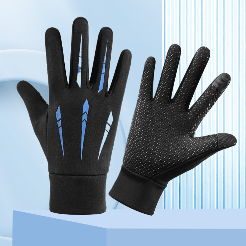 Outdoor Autumn And Winter Cold Proof Windproof Waterproof Men's Full Finger Cycling Equipment Cycling Takeaway Warm Gloves_voghion.com