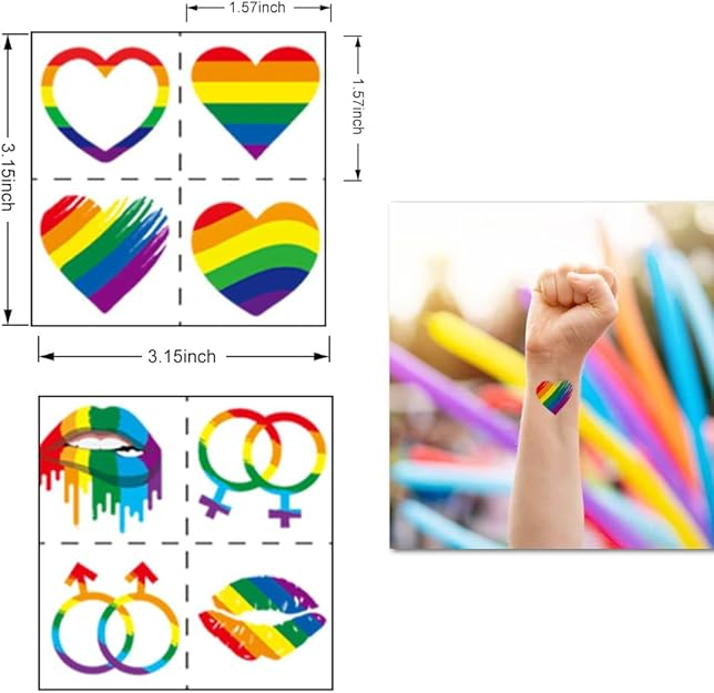 2 braccialetti in pelle Proud, ciondolo in smalto arcobaleno in acciaio inossidabile al titanio, adatti sia per uomo che per donna_voghion.com