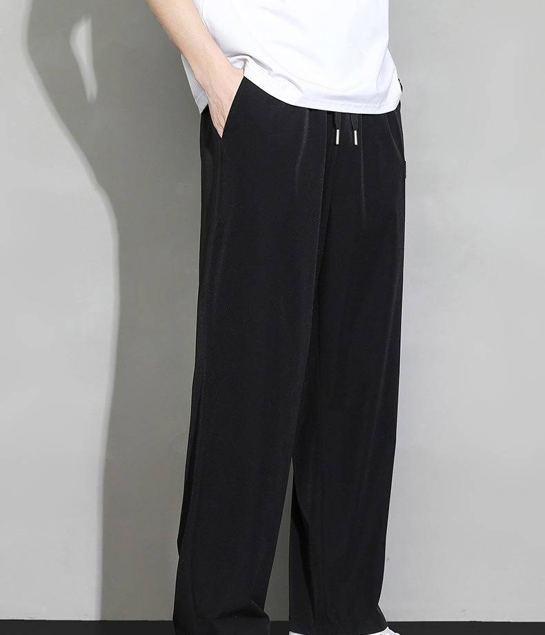 Men's Lightweight Summer Pants - Breathable Quick-Dry Straight Leg Trousers With Comfortable Loose Fit & Soft Drape For Casual & Sports_voghion.com