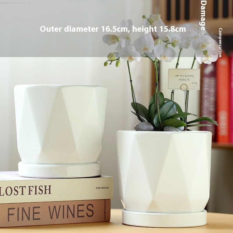 Elegantes Blumentopf-Set aus Keramik – handgefertigte dekorative Pflanzgefäße für Zuhause, Büro und Garten (verschiedene Größen und Stile)_voghion.com