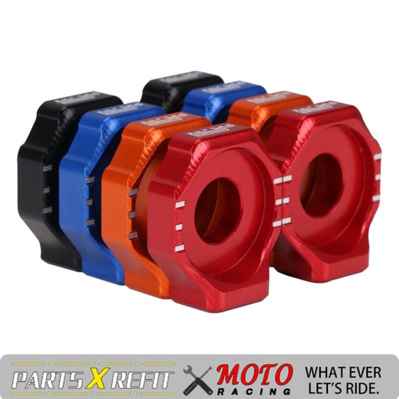 JFG J-2001 Motorcycle Chain Adjuster For Dirt Bike Rear Wheel - Universal Fit For Off-Road Modifications (Black/Red/Blue/Gold/Orange)_voghion.com