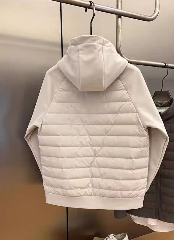 Hochwertiger, bestickter Kapuzenmantel aus warmer, dicker Daunenbaumwolle für Herren im Frühling und Herbst_voghion.com