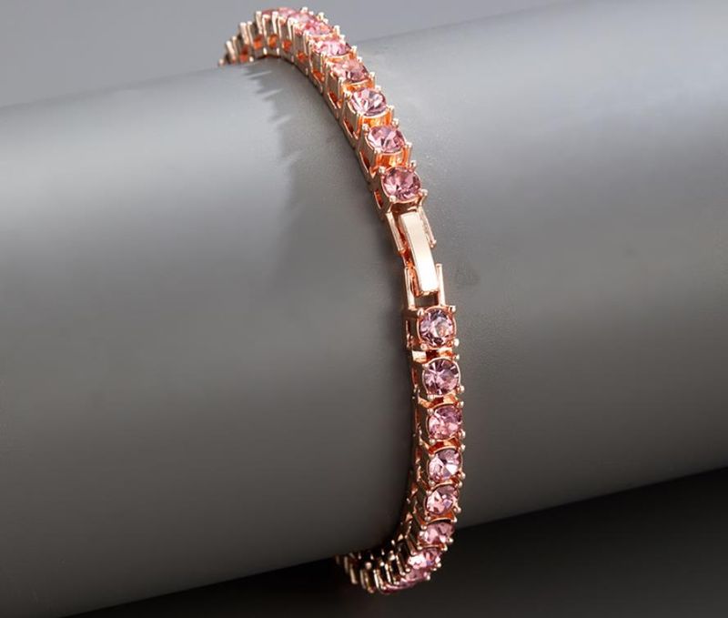 Men Fashion Hip Hop Punk Cuban 1-Row Bling Crystal Diamond 3MM/4MM/5MM Cuban Link Chain Tennis Long Chain Necklaces Jewelry Safety Watch-Clasp_voghion.com