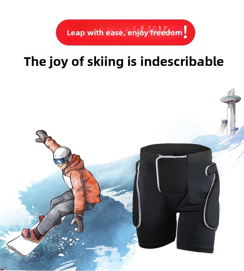 Ski Protective Gear Hip Guard Knee Thickened Pad Anti-Fall Beginner Inner Wear Tailbone Protection Sticker_voghion.com