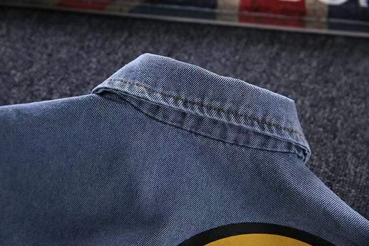 Cowboy da ragazzo con volto sorridente, nuova maglietta da 1 a 3 anni, set da due pezzi, per bambini, primavera e autunno alla moda_voghion.com