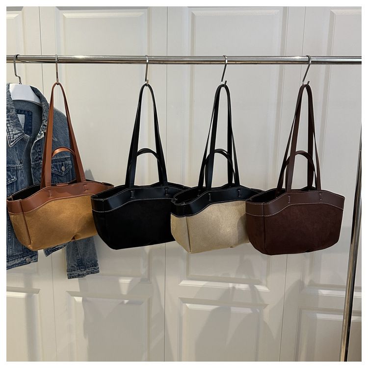 Borsa tote di grande valore e capacità, borsa a tracolla da donna, borsa a secchiello portatile per mamma e bambino._voghion.com