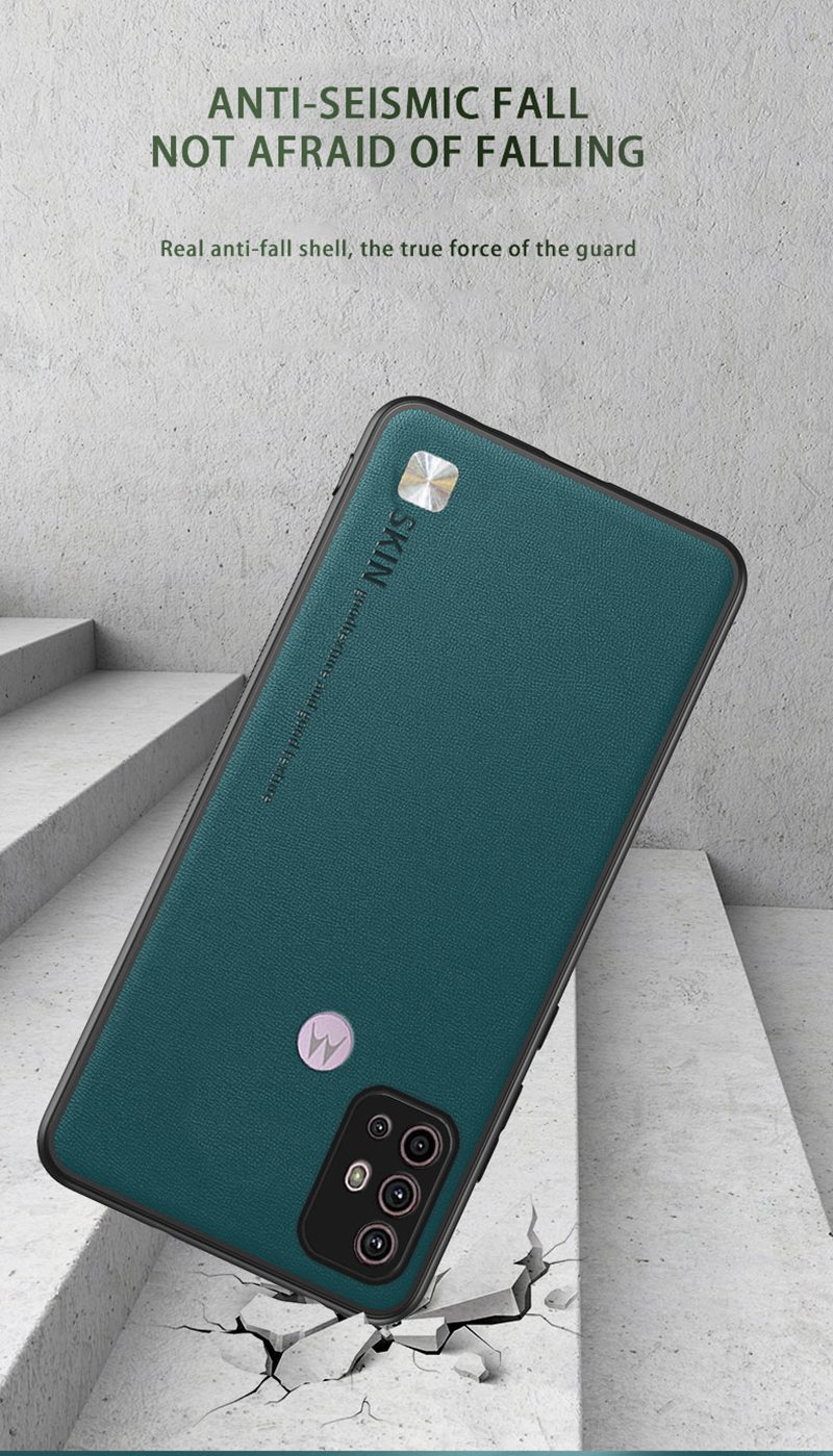 Luxus Leder Telefon Fall Für Motorola Moto G60 G30 G20 G10 G200 E7 Power Rand S30 X30 5G Abdeckung matte Silikon Protectio_voghion.com