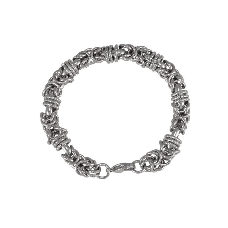 Bracciale alla moda da uomo in acciaio al titanio, stile coreano, hip hop, personalità studentesca, semplice, marchio di moda giovanile_voghion.com