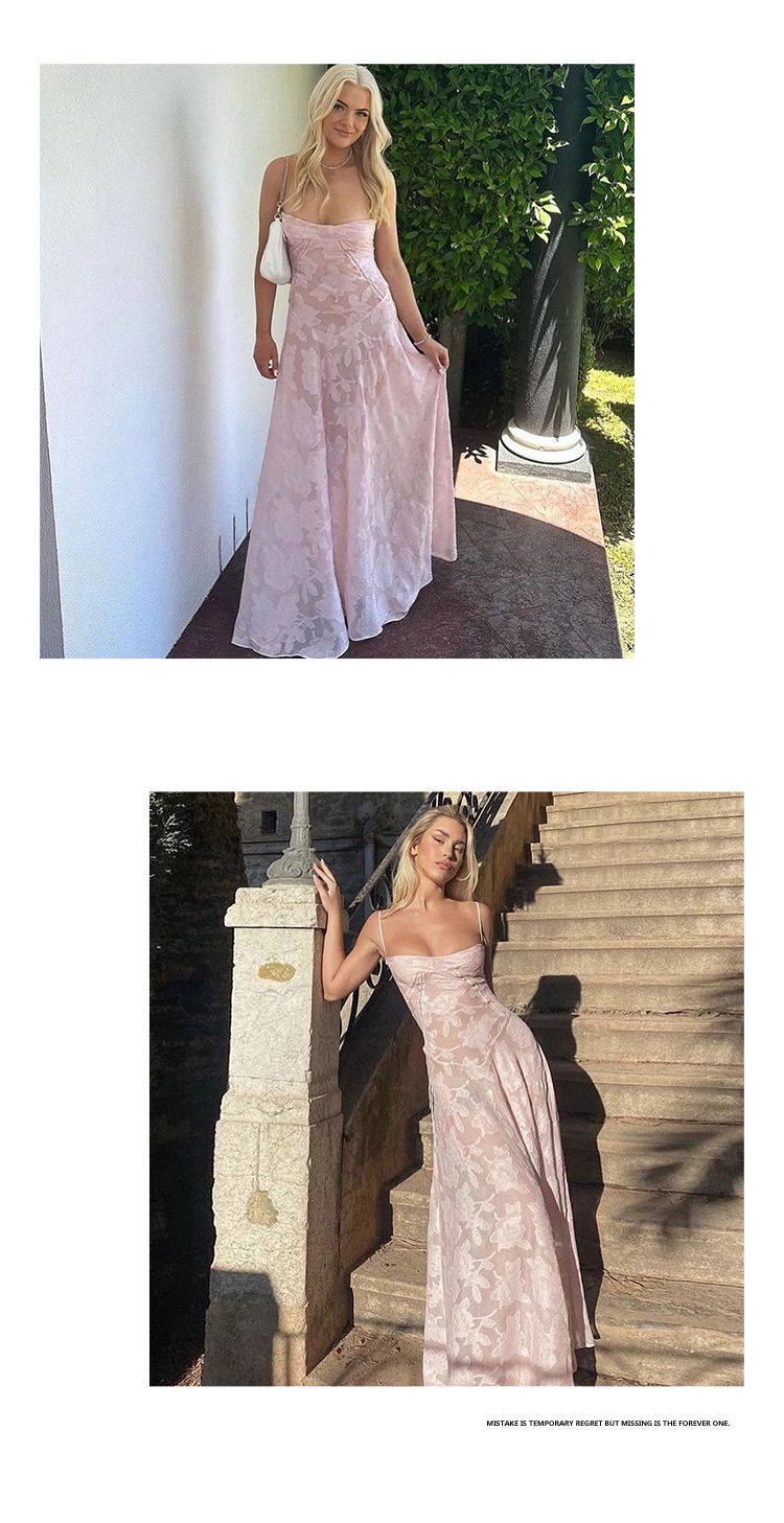 Sisjuly # Super Fairy Romantic Tea Break Manor Style Mesh Leggero Semi-Trasparente Crochet Traforato Elegante Abito Per_voghion.com