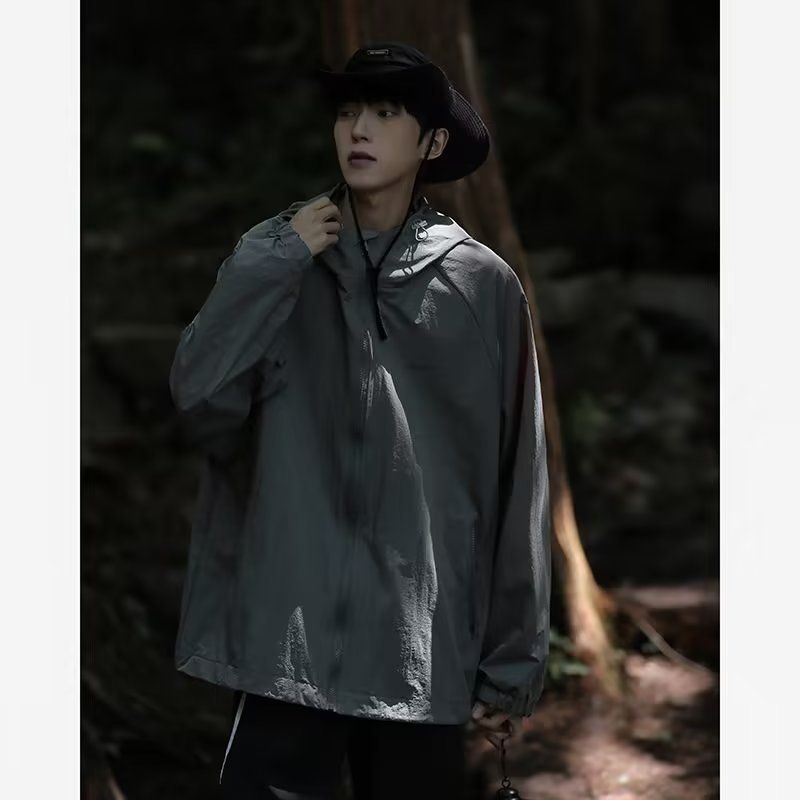 Mountain Outdoor Ice Silk Clothing For Men In Summer, Thin American Style Functional Assault Jacket, Loose Hooded Sun_voghion.com