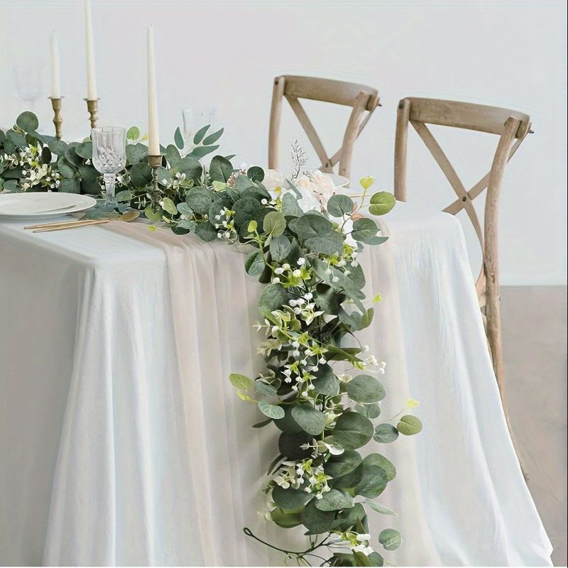 Decoração de mesa de flores artificiais para casamento, decoração de portão de escada de vime rosa, nova decoração de jardim de vime_voghion.com