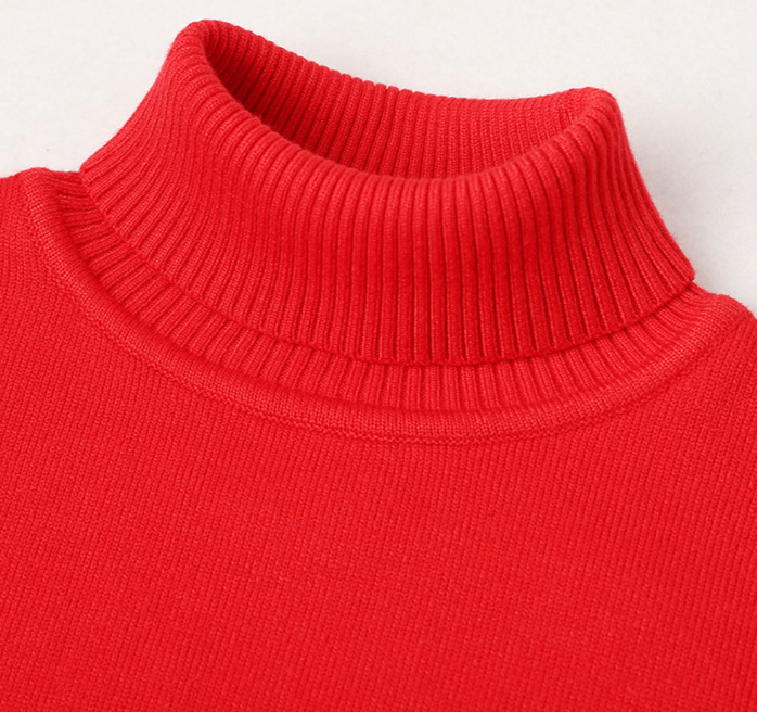Ropa para niños Jersey de punto grueso para otoño/invierno con cuello alto para niños_voghion.com