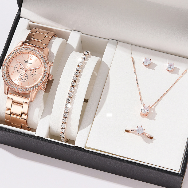 Dámské hodinky Three Eyes Set Quartz Diamond Watch Dárkové hodinky_voghion.com