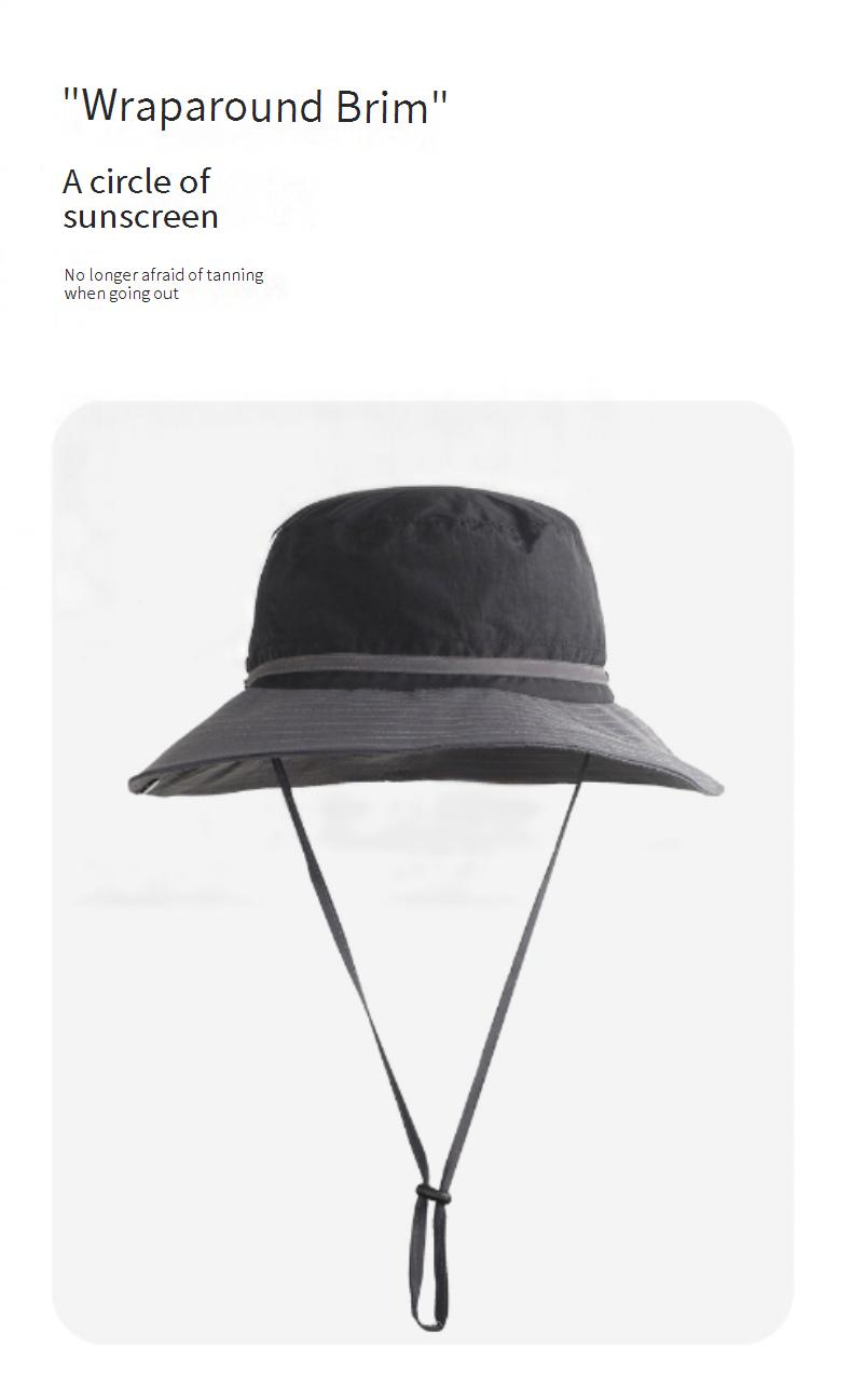 UPF 50+ Sun Hat For Men & Women - Wide Brim Fisherman Hat For Hiking, Beach & Outdoor_voghion.com